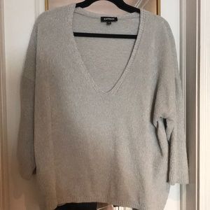 Silver-Gray Chenille Sweater
